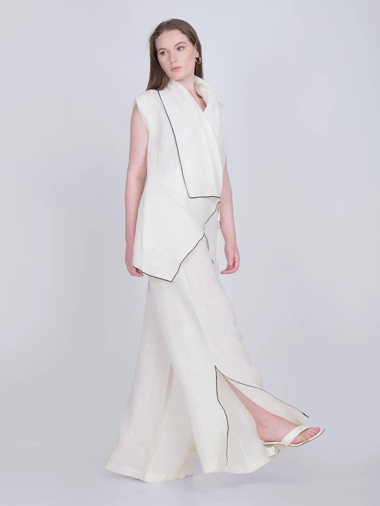 French Wrap Linen Co-Ord Set