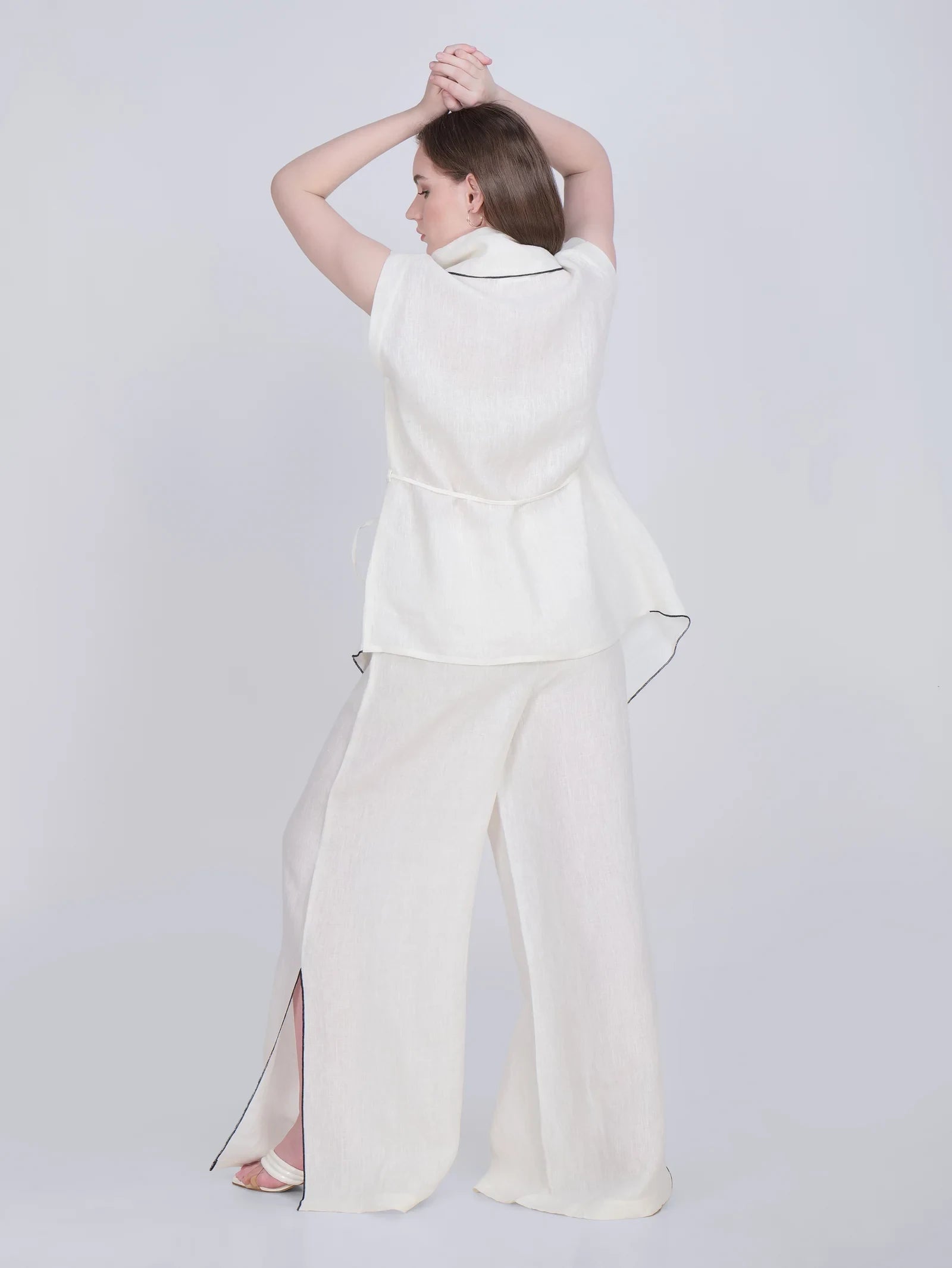 French Wrap Linen Co-Ord Set