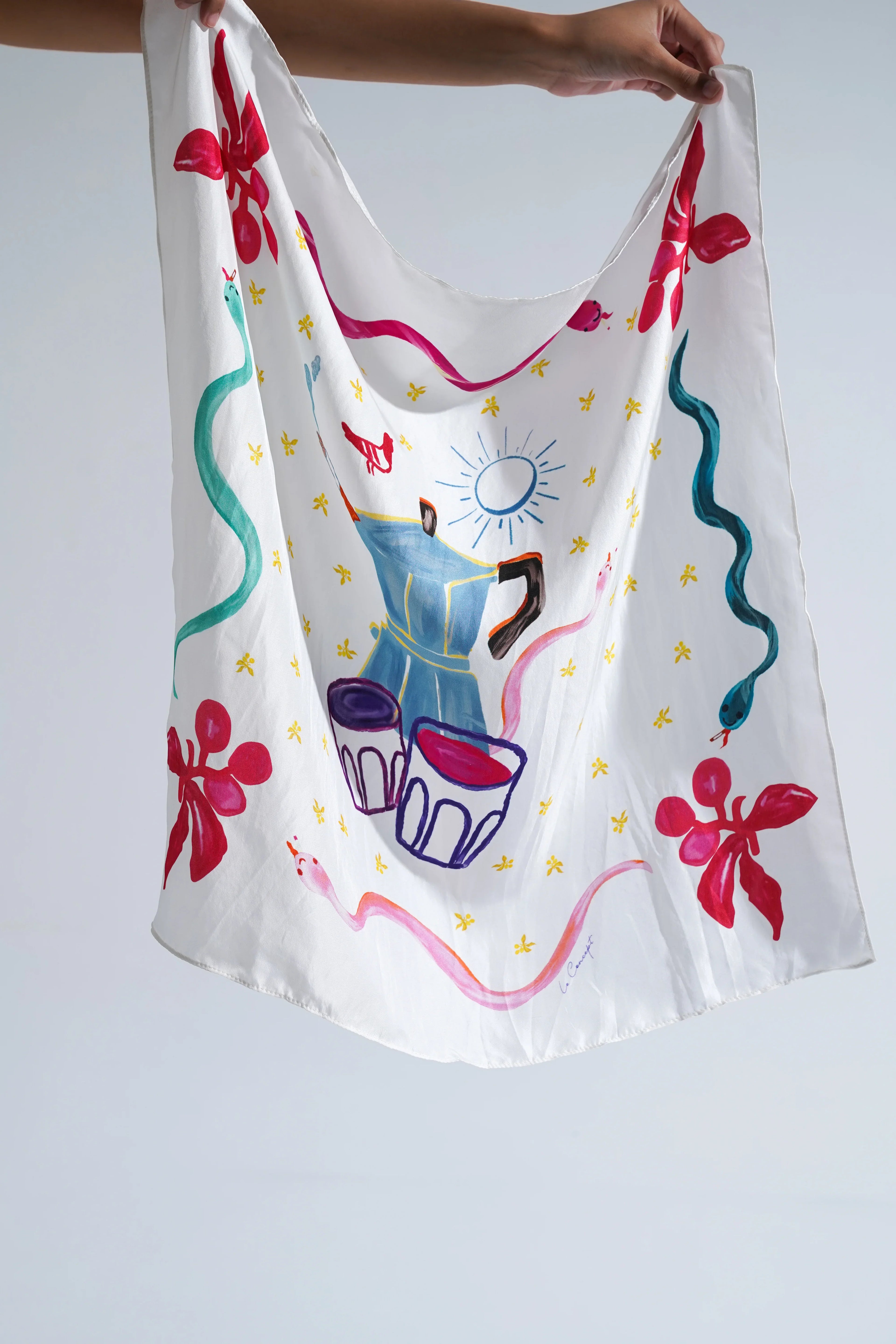 Foulard en soie du sud de la France