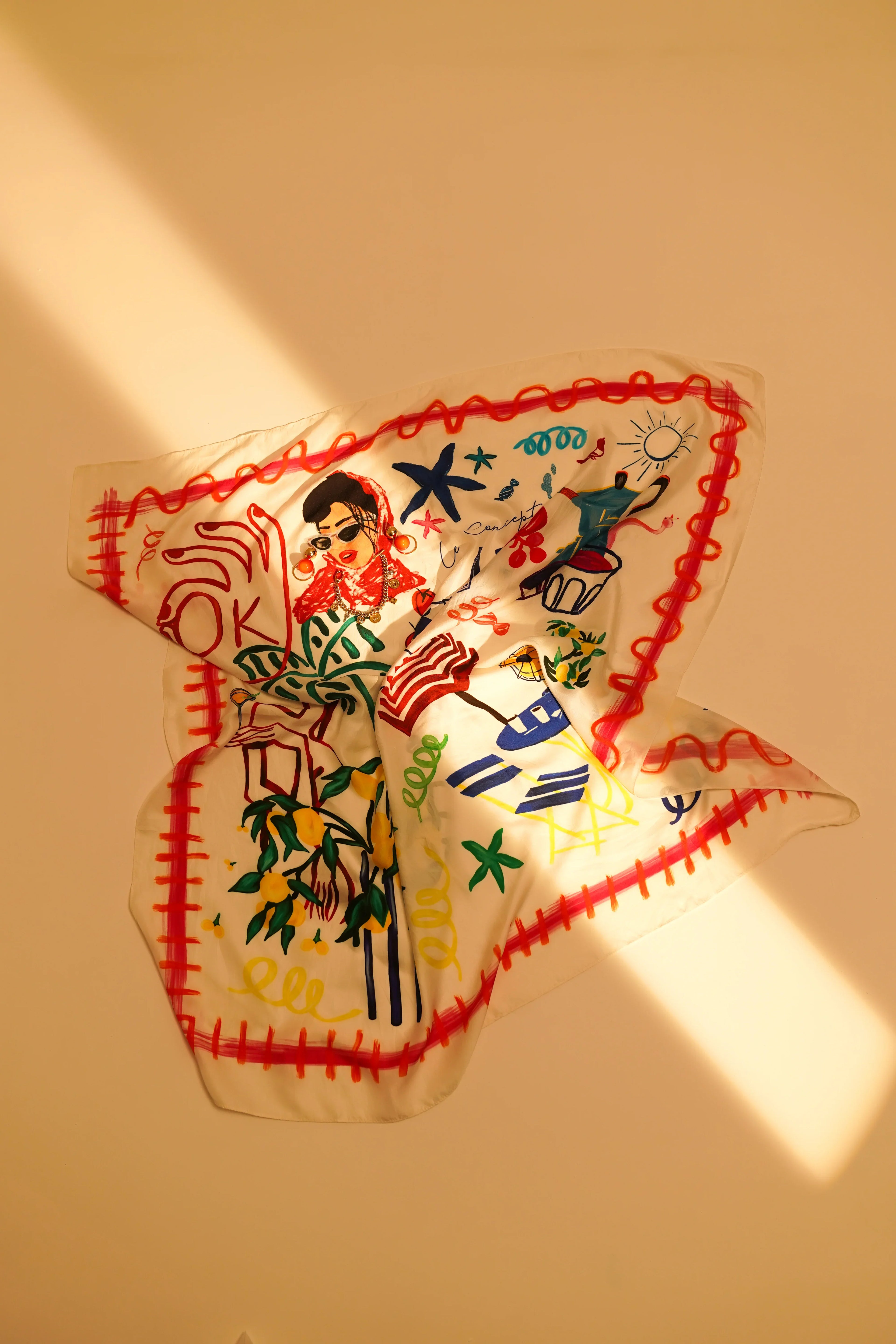 French Riviera Silk Scarf