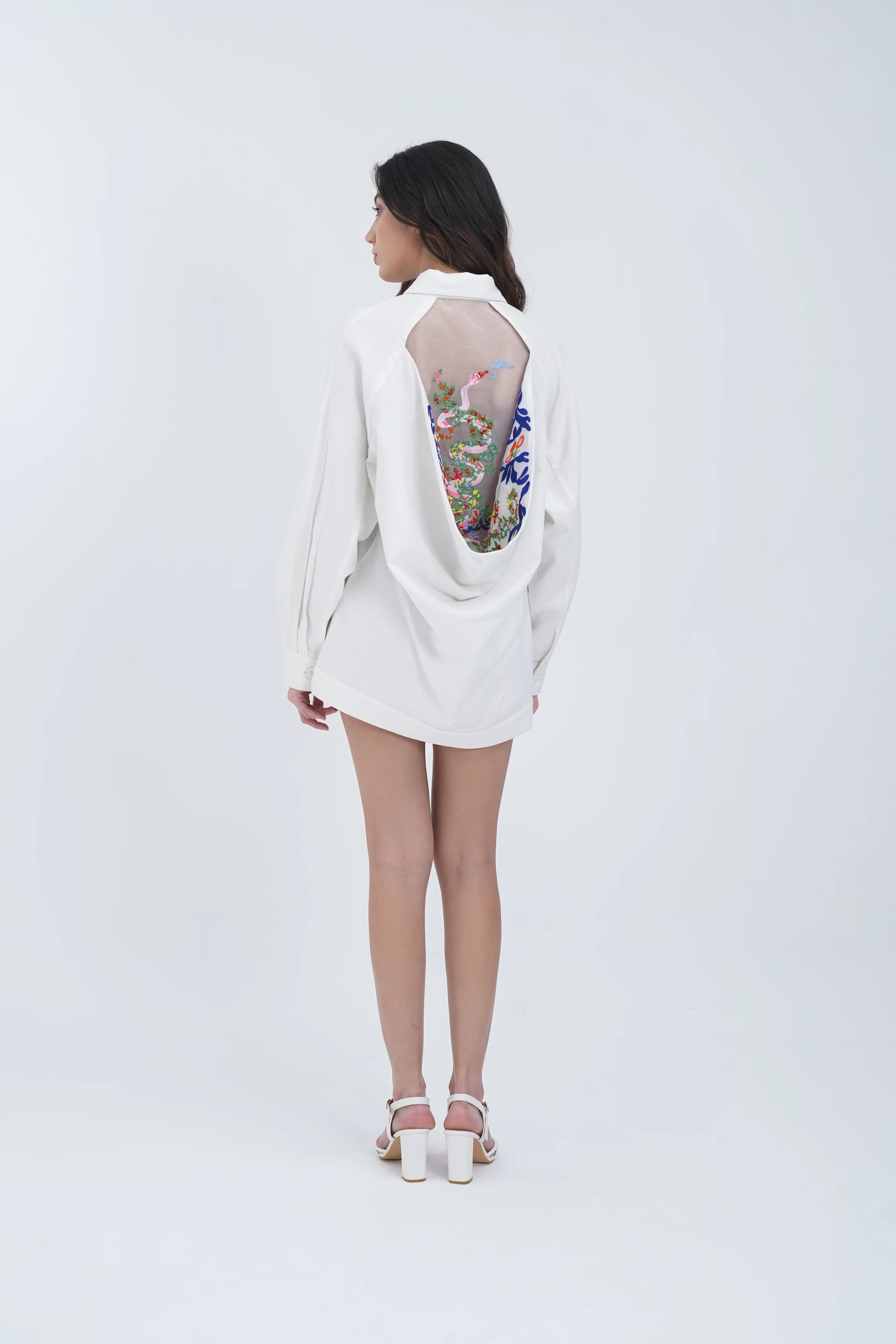 Côte d'Azur Cotton Embroidered Jacket