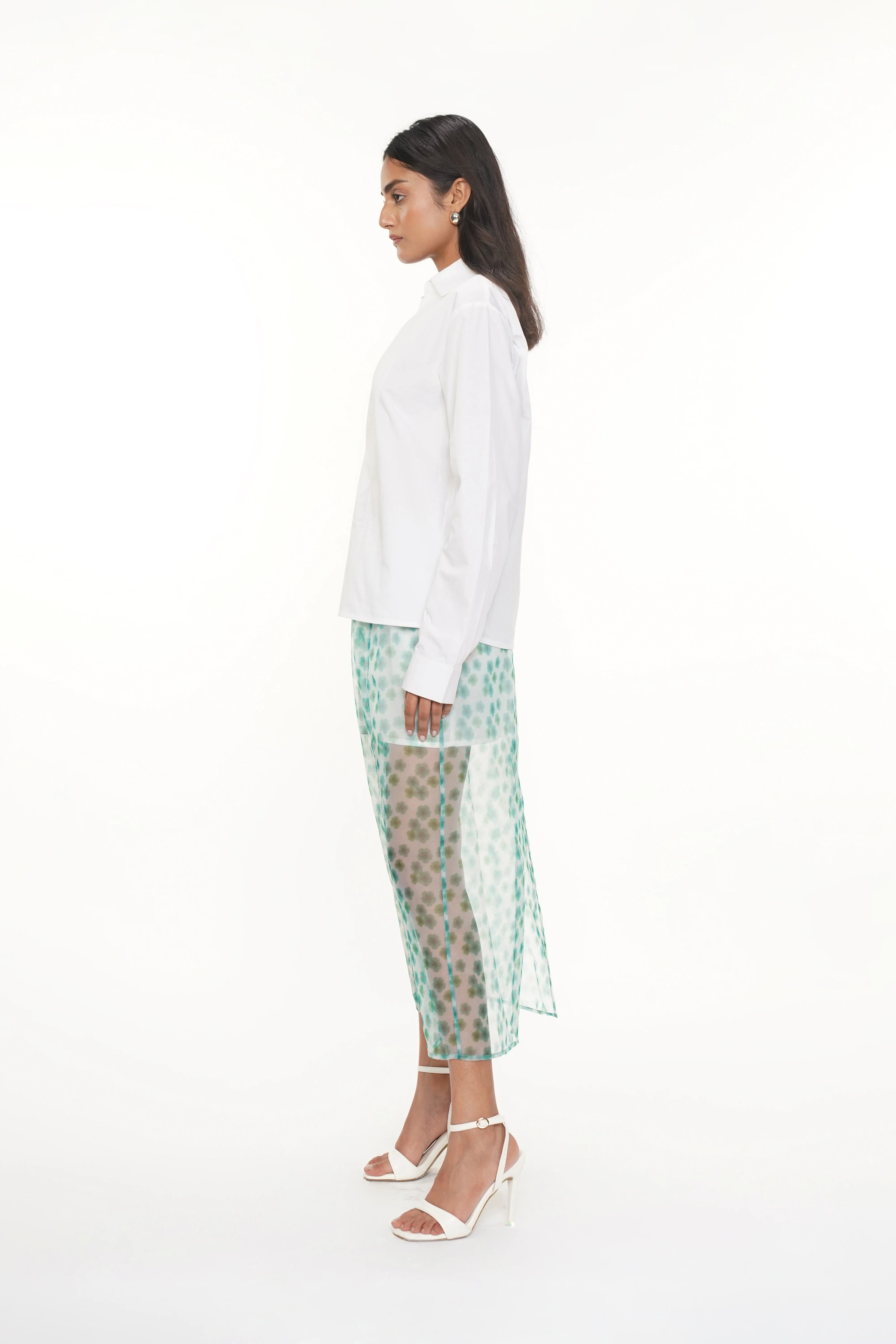 Aly White Cotton Shirt