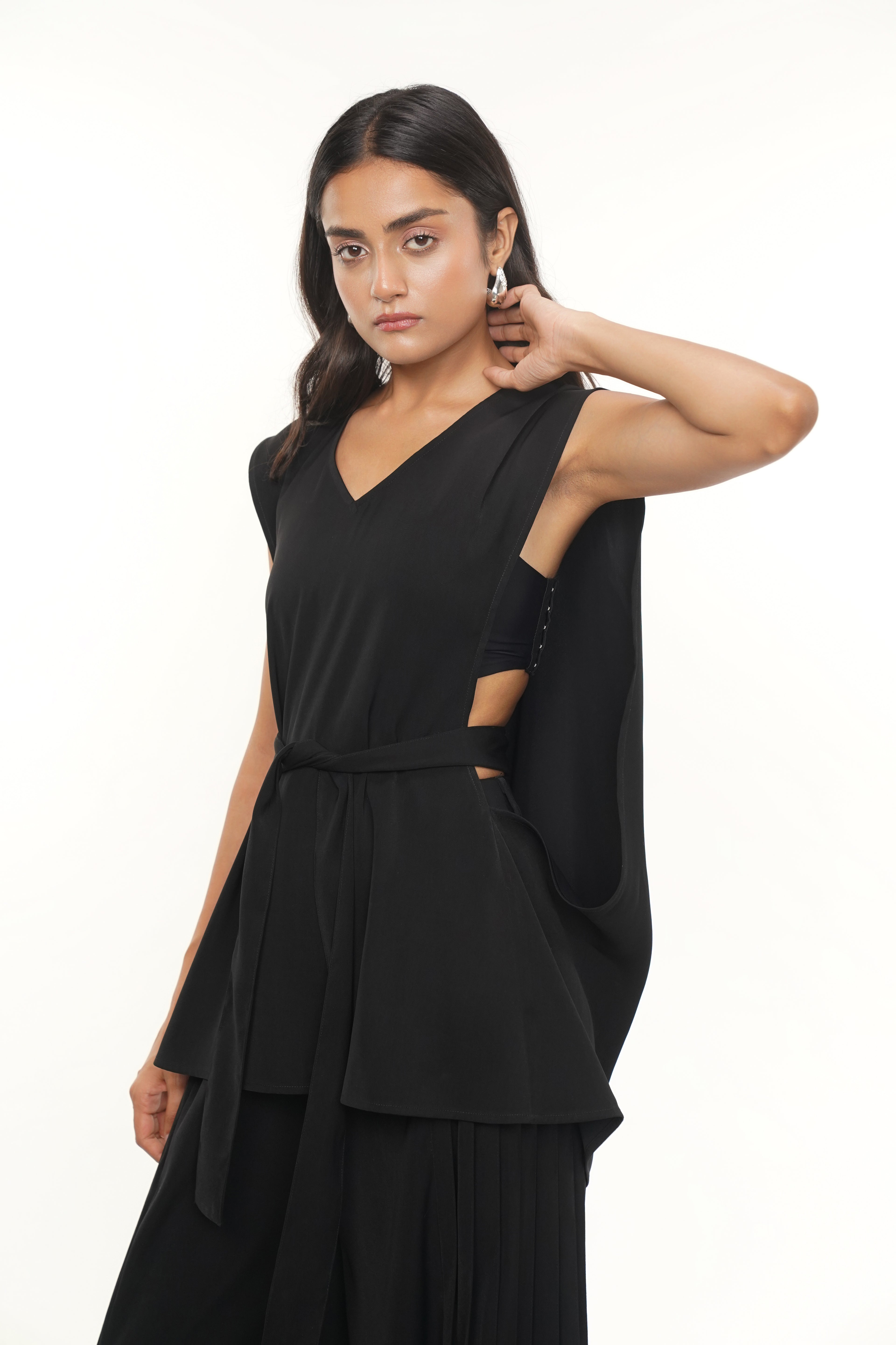 Zimmer Black Crepe Kaftan