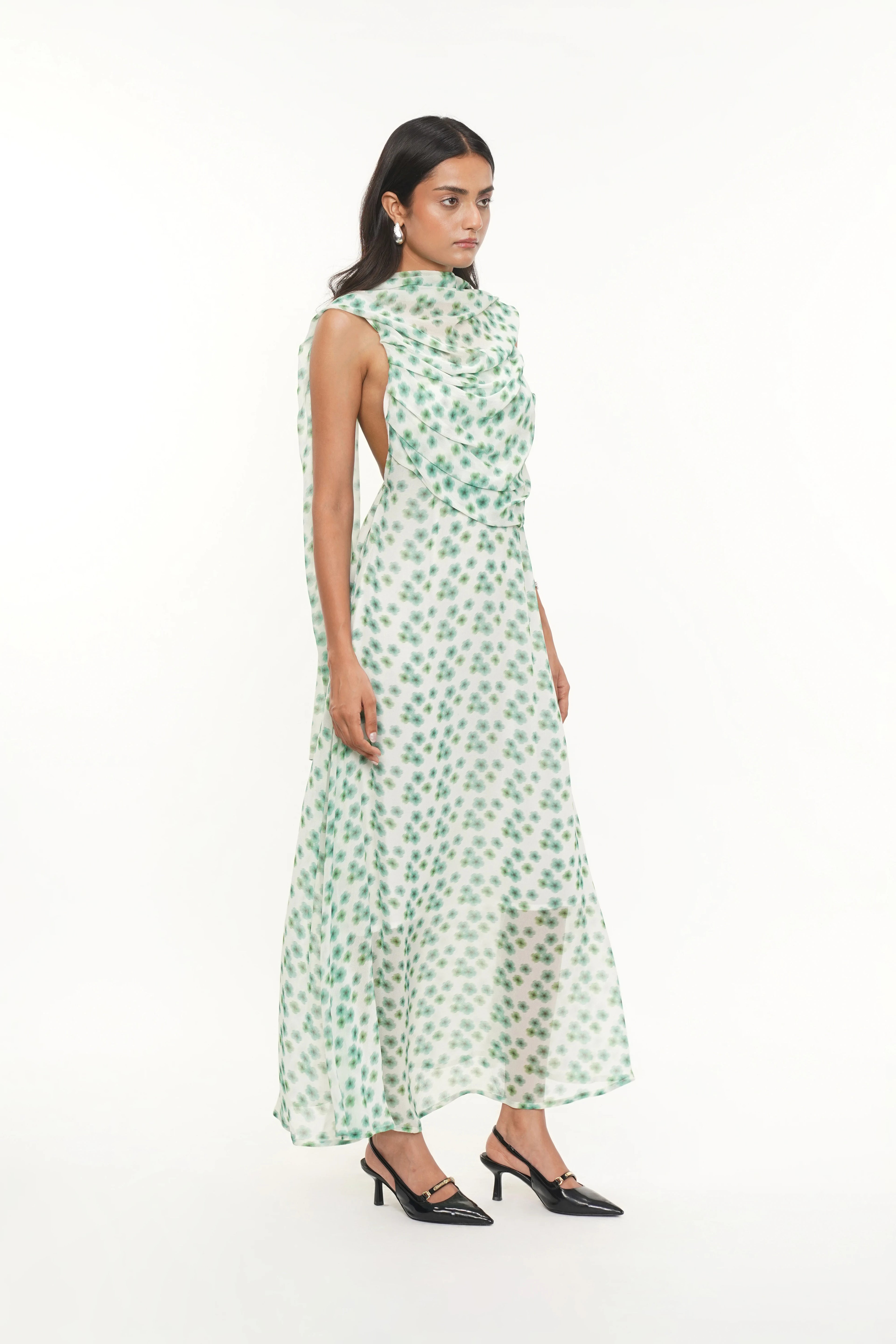 Spenser Printed Georgette Dress