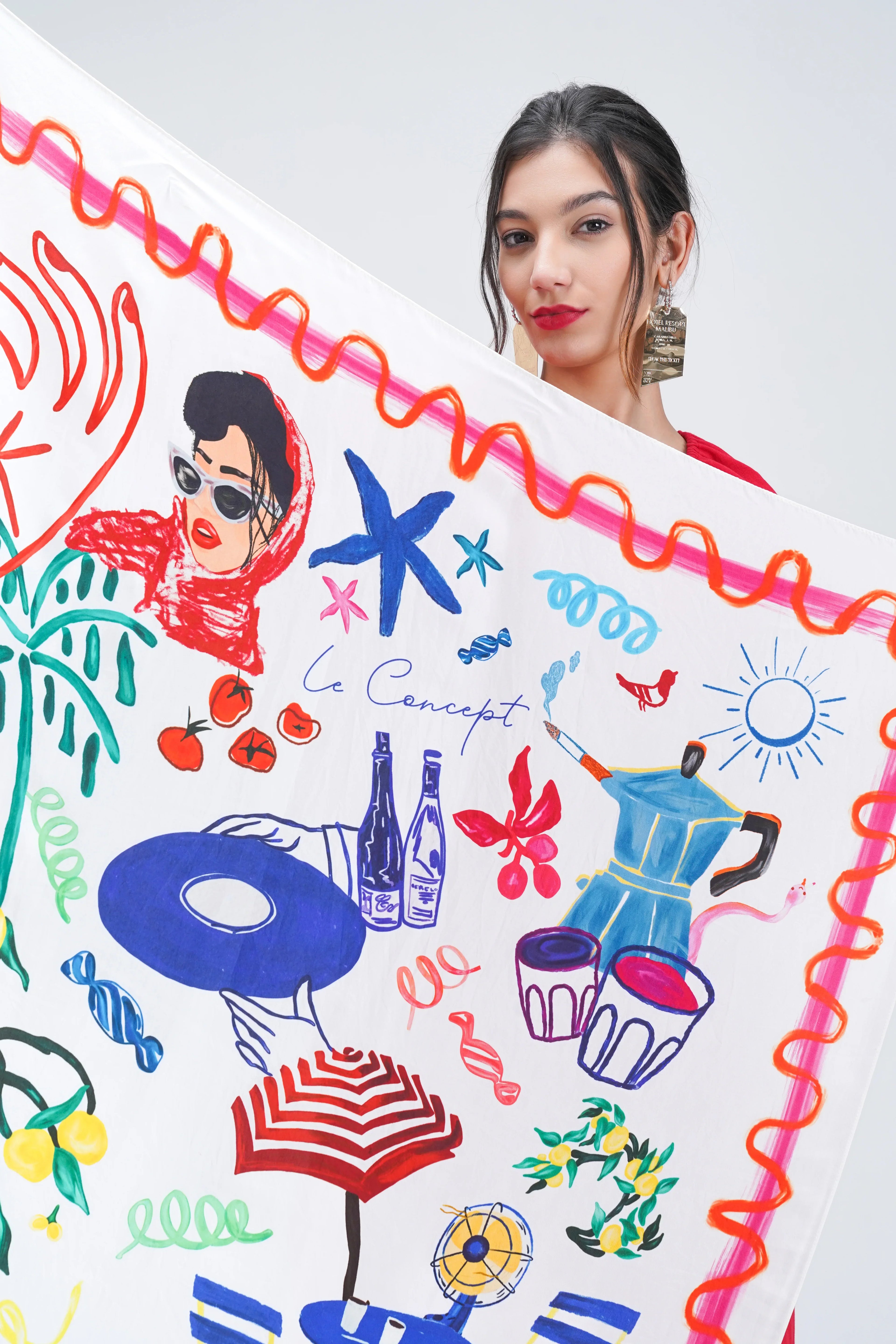 French Riviera Silk Scarf