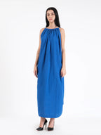 Celeste Royal Blue Linen Dress