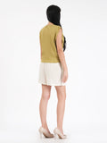 Liv Green Dobby Wrap Top