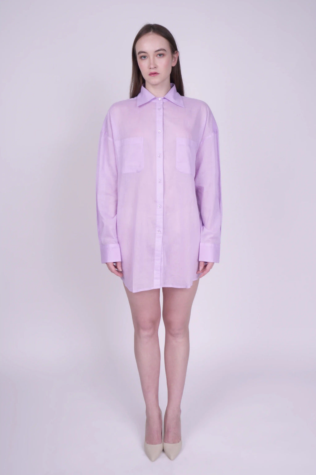 Juliette Lavender Cotton Shirt