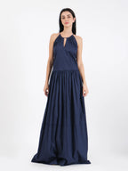 Robe Alia bleu marine Dobby