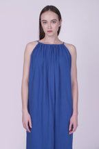 Celeste Royal Blue Linen Dress