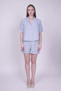Alix Blue Linen Set