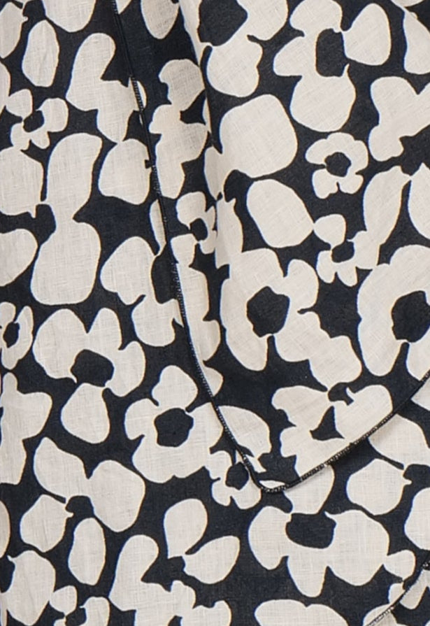 Printed French Wrap Linen Co-Ord Set