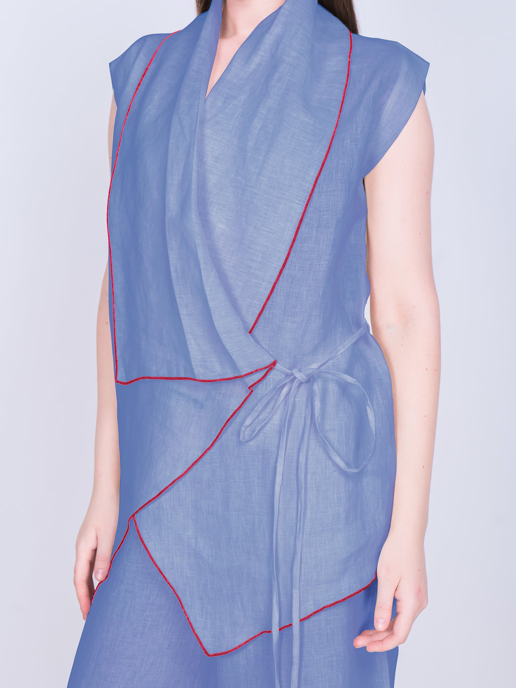 French Wrap Linen Co-Ord Set