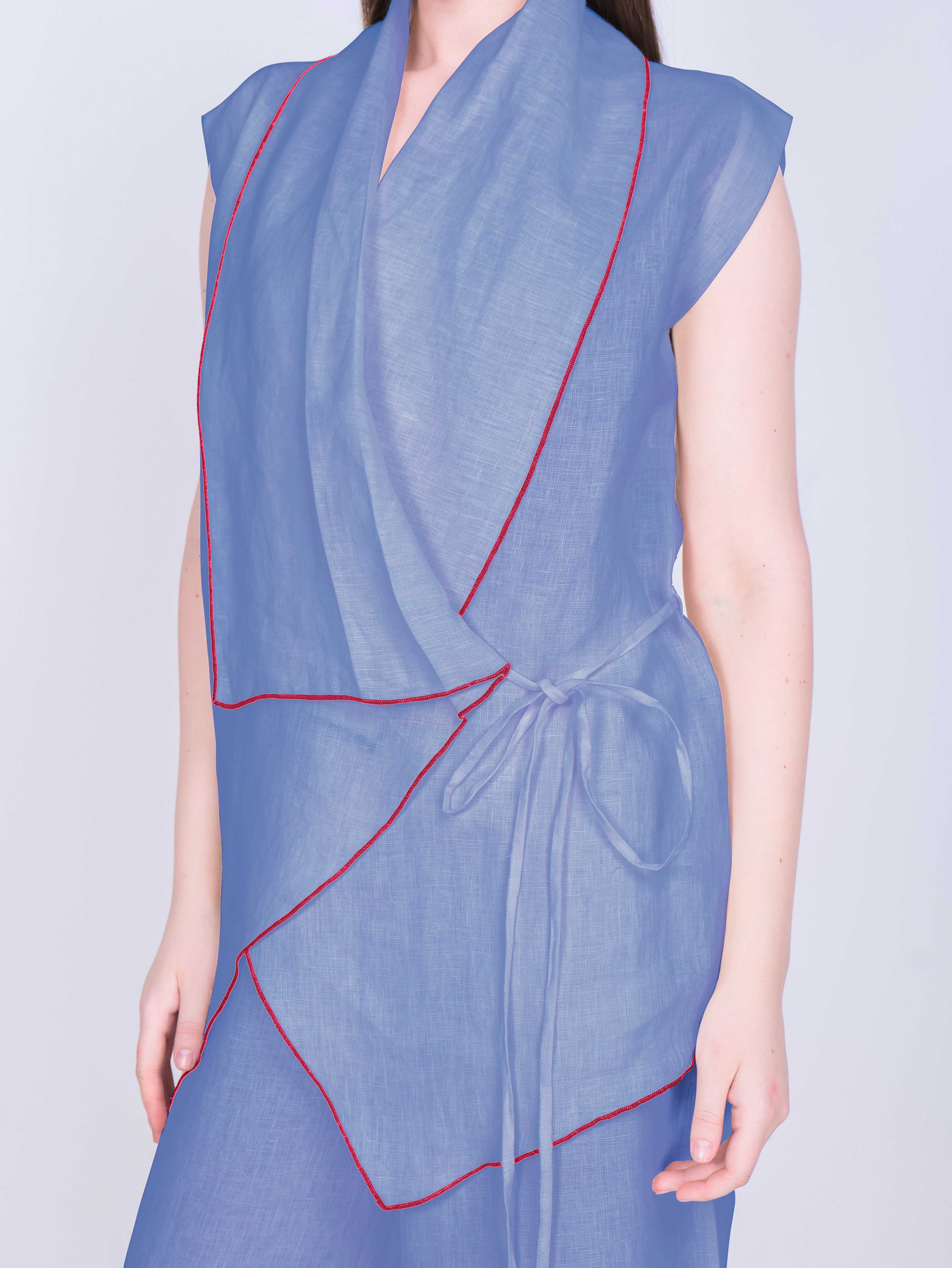 French Wrap Linen Co-Ord Set