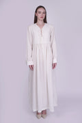 Nora White Dobby Dress