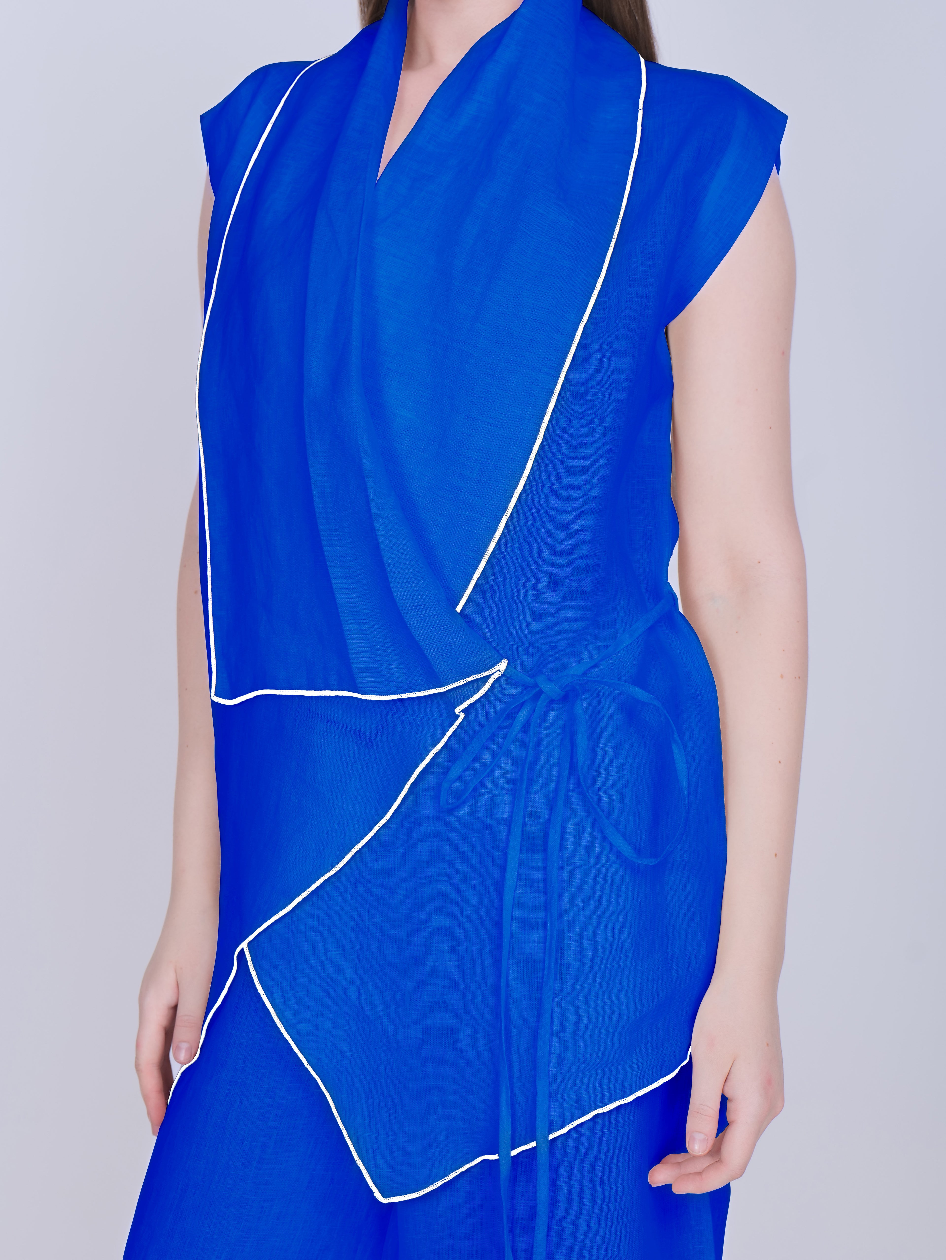 French Wrap Linen Co-Ord Set
