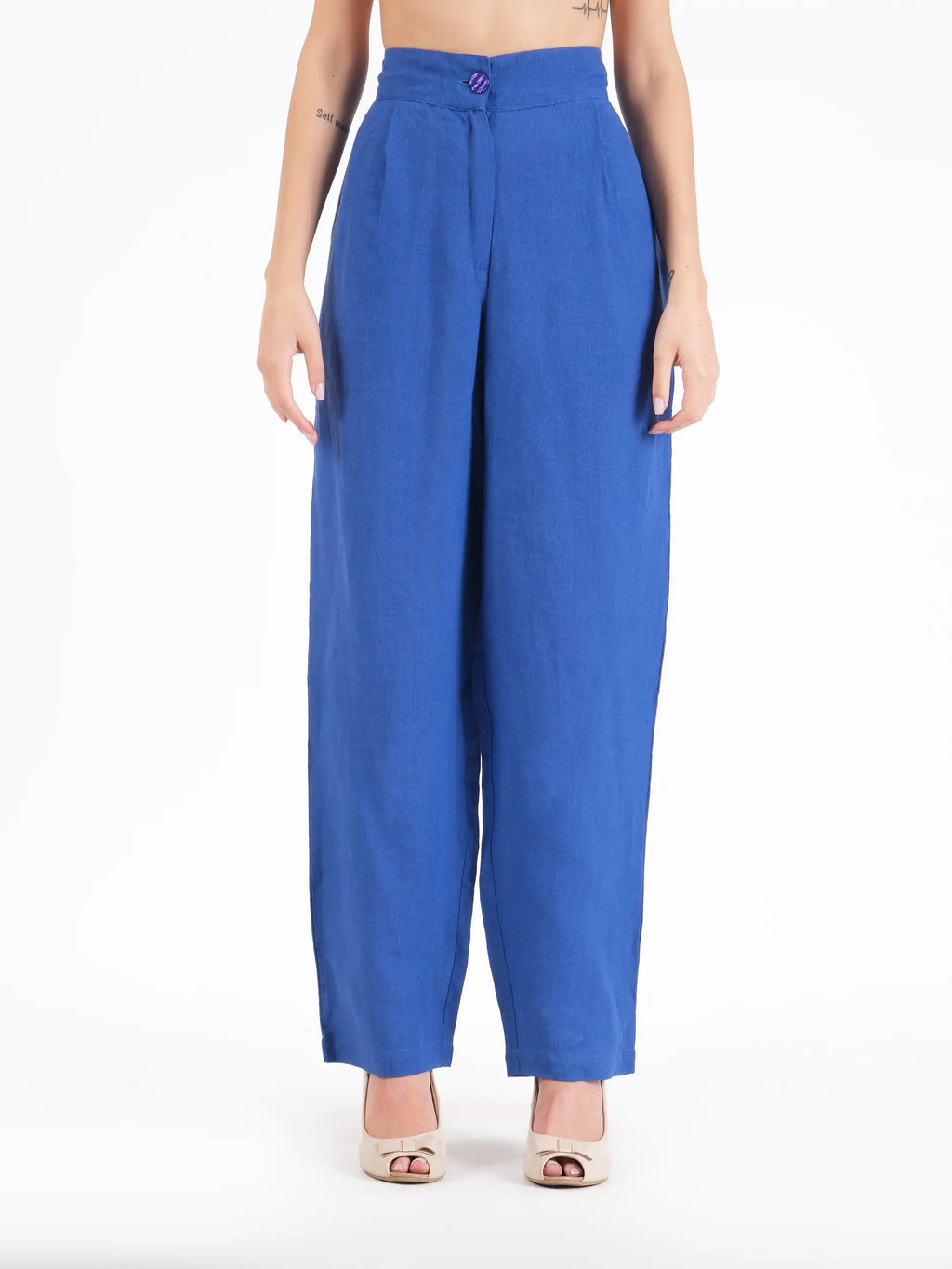 Thais Blue Cotton Pants