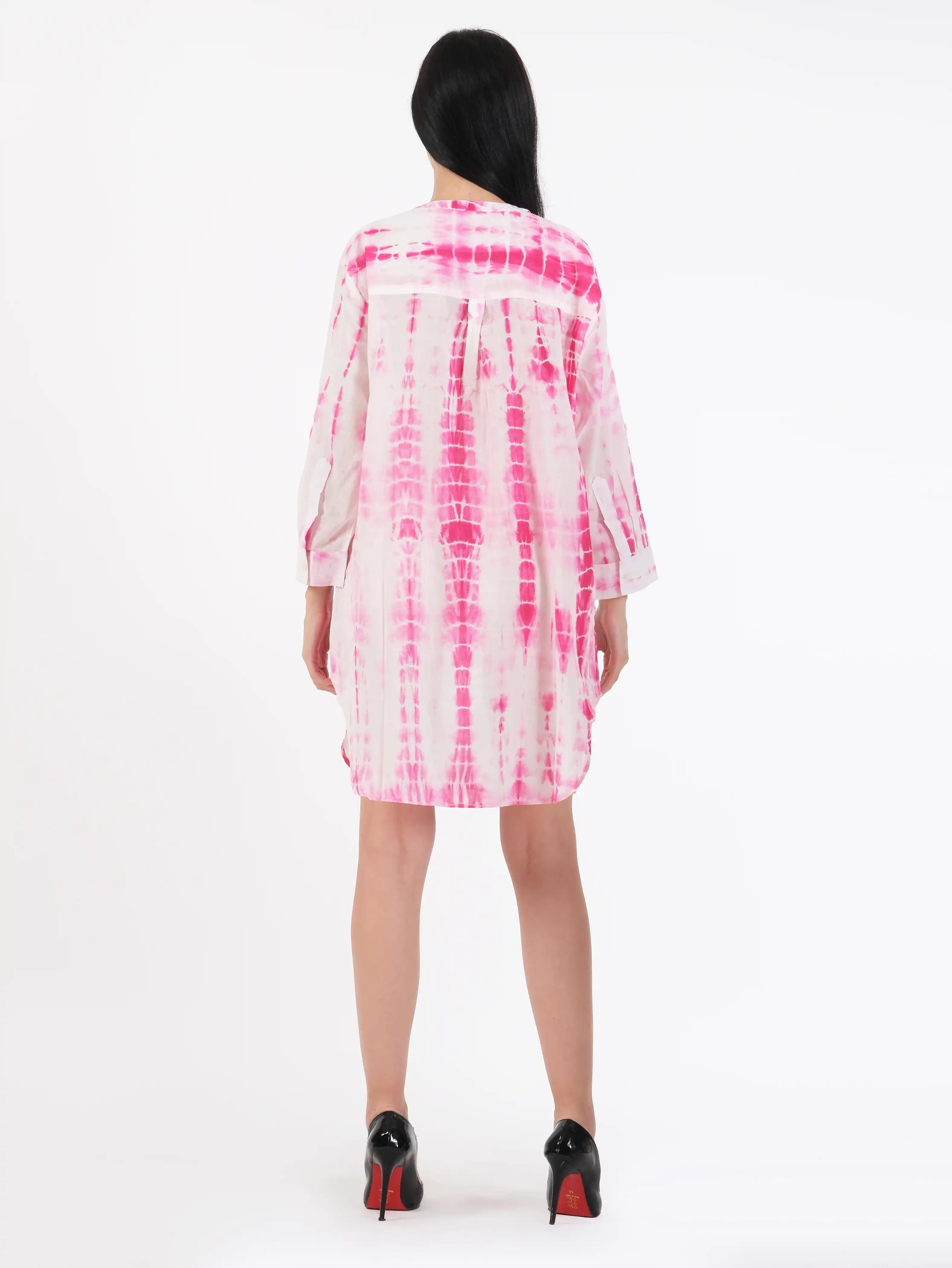 Oceane Pink Cotton Shirt