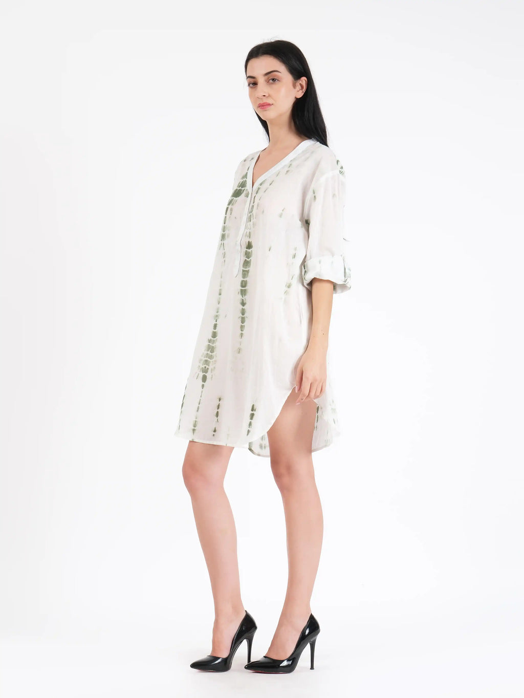 Oceane Green Cotton Shirt