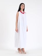 Celeste White Linen Dress