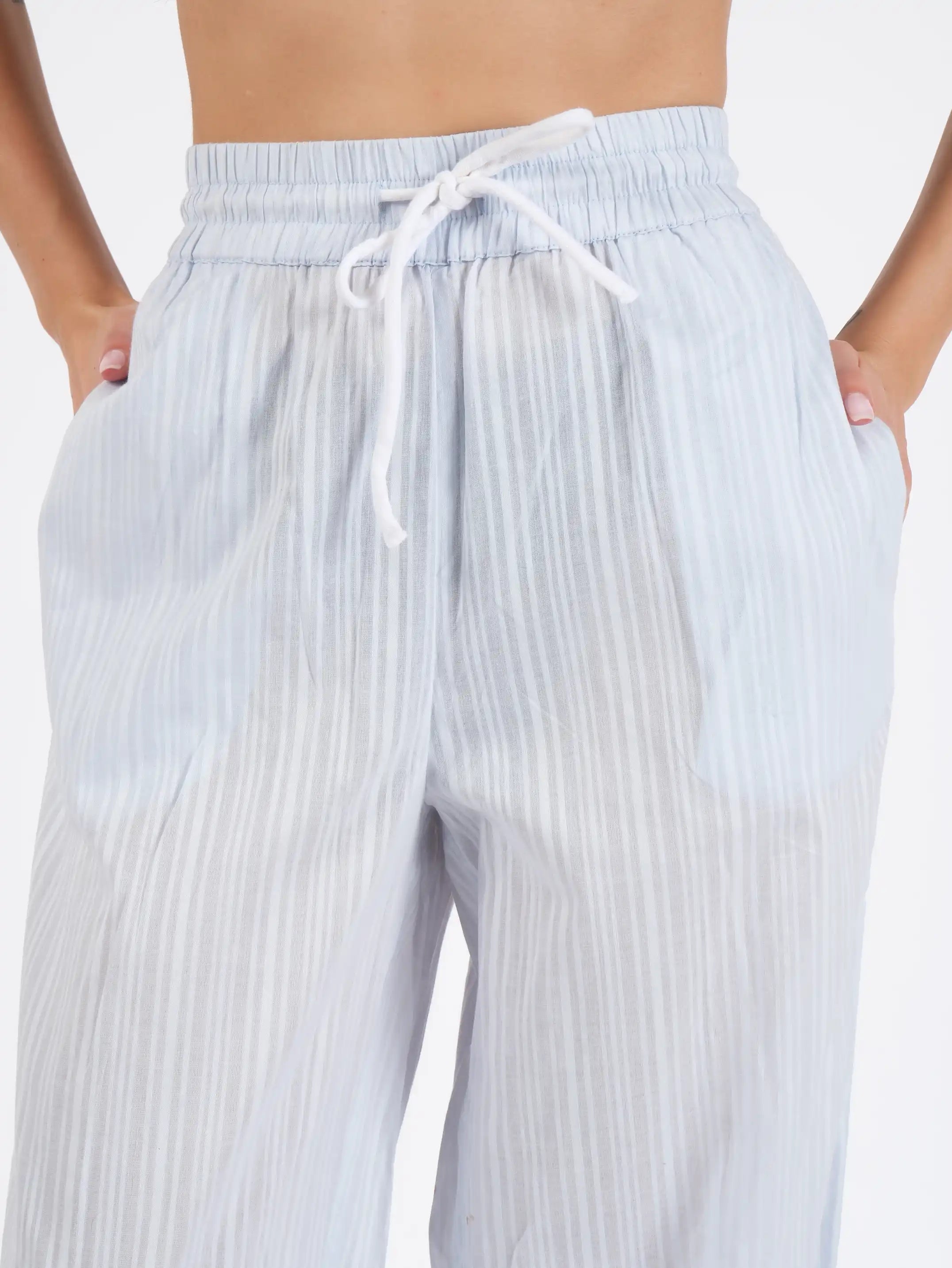 Coralie Blue Cotton Dobby Set