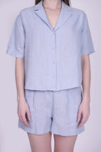 Alix Blue Linen Set