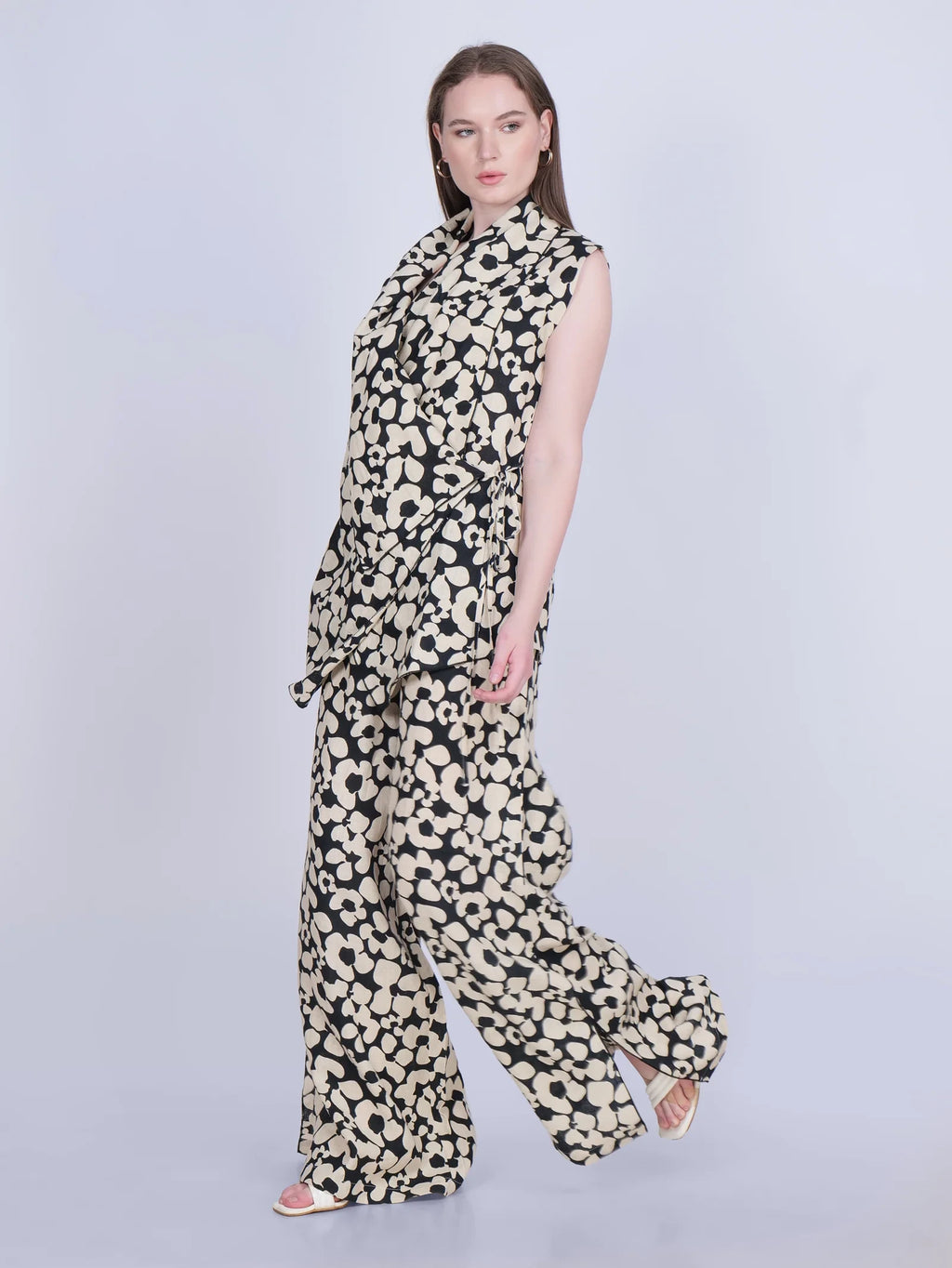 French Wrap Linen Co-Ord Set