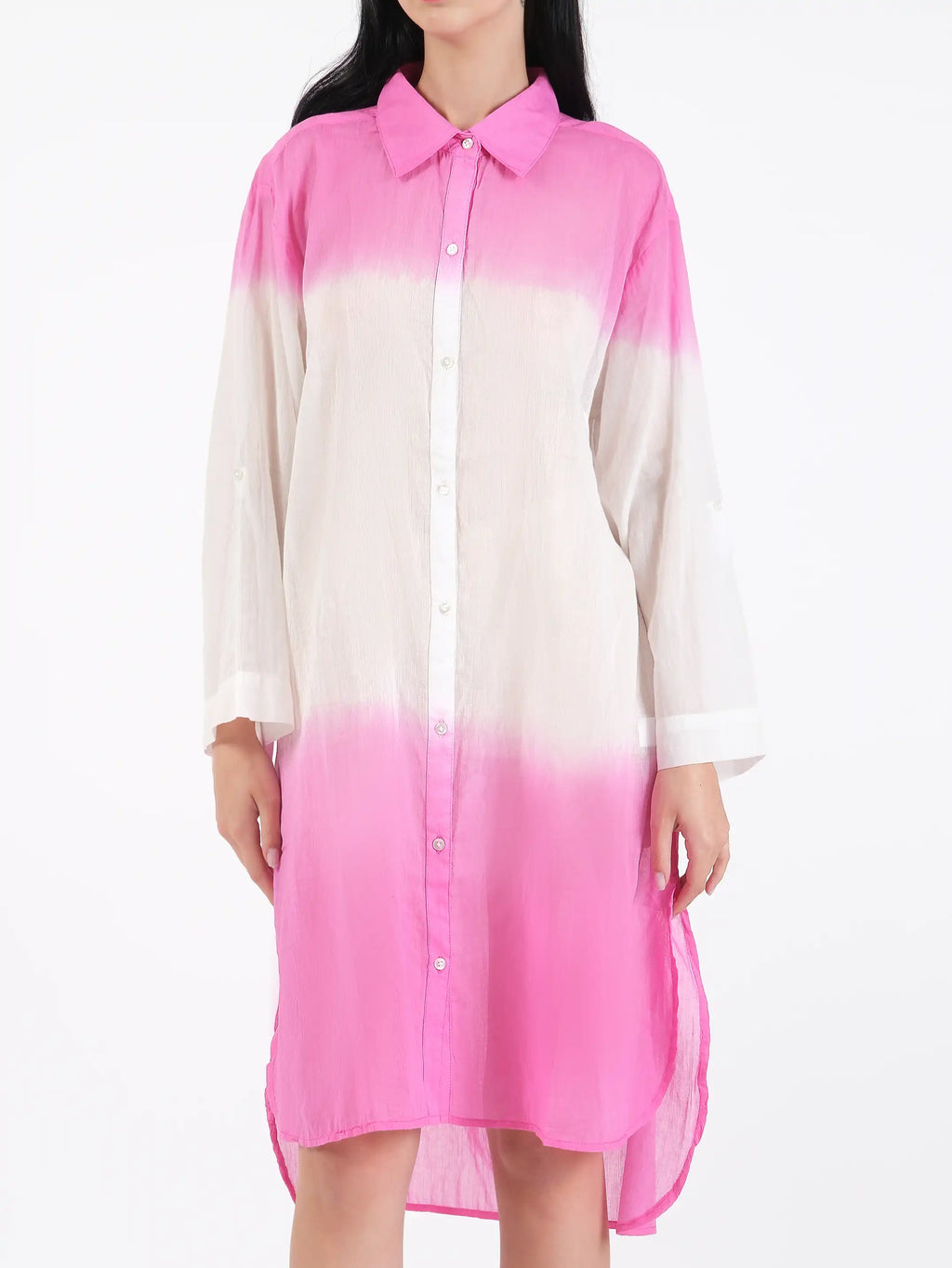 Noor Pink Cotton Shirt