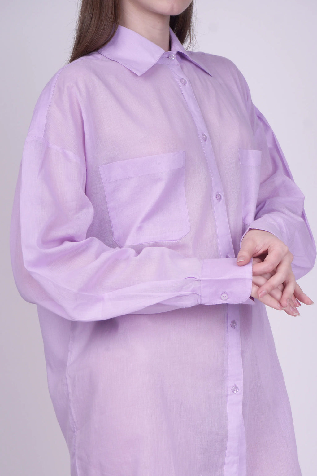 Chemise en coton Juliette Lavender