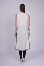 Gigi White Cotton Kurti Top
