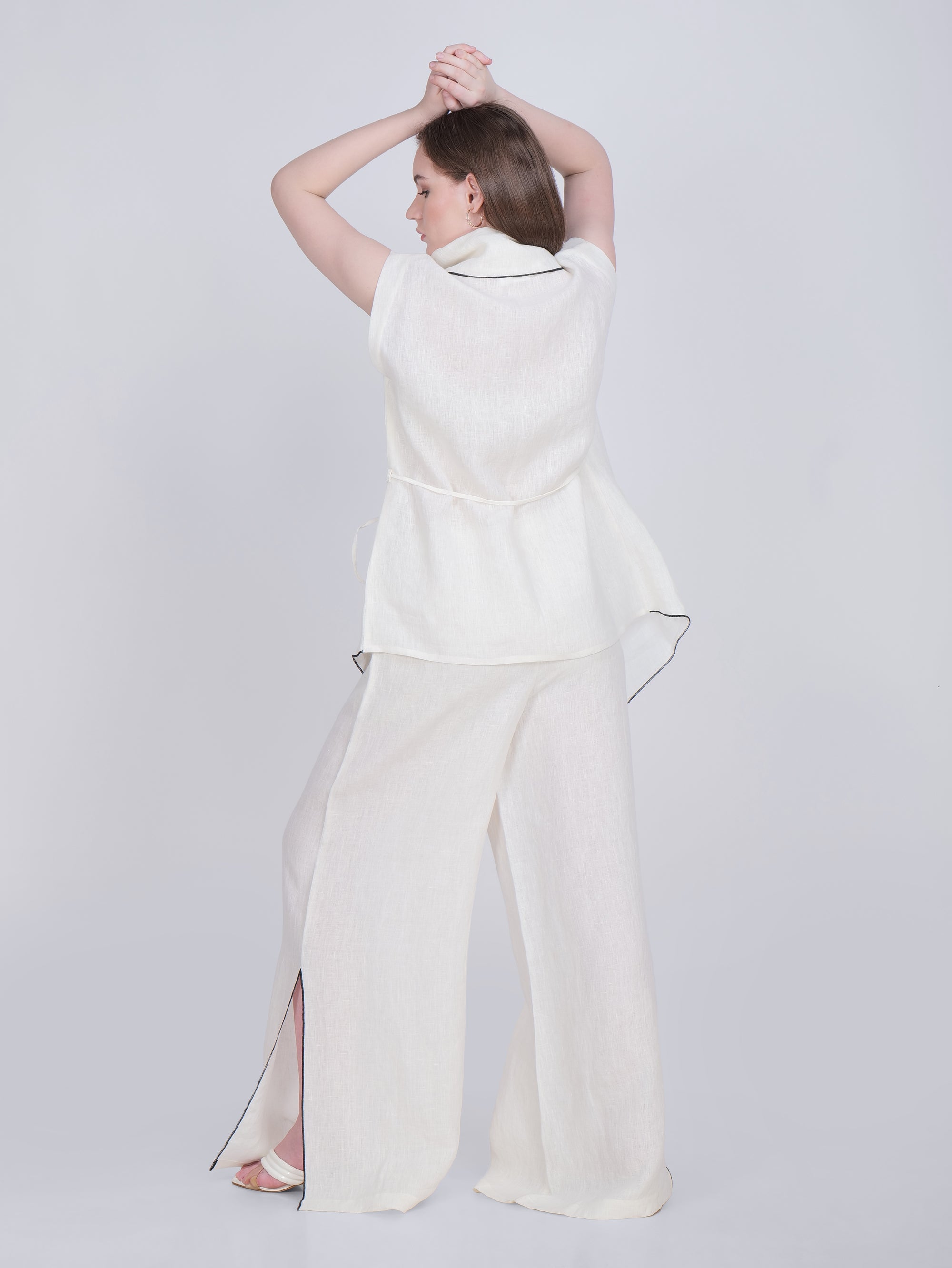 French Wrap Linen Co-Ord Set