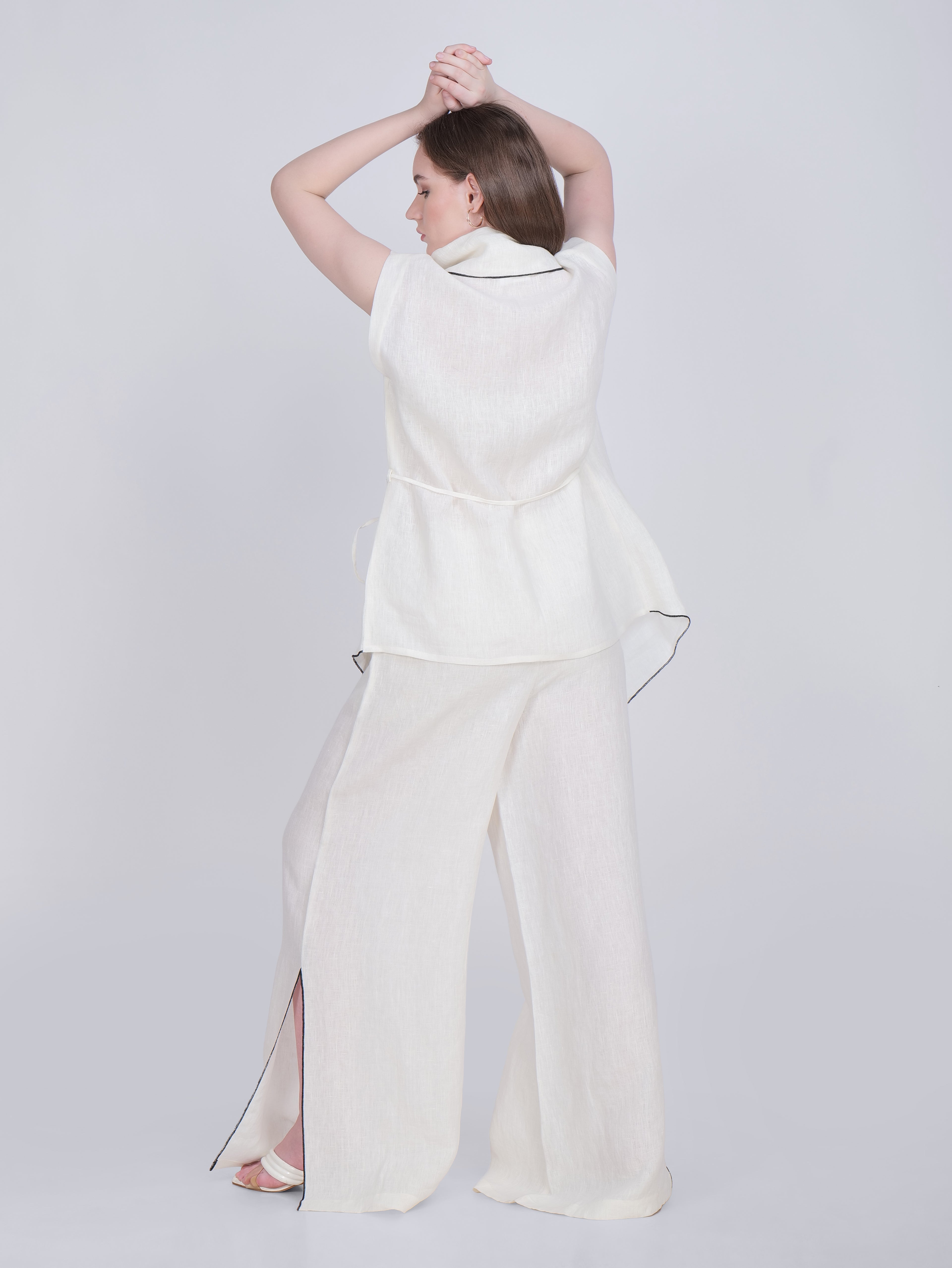 French Wrap Linen Co-Ord Set