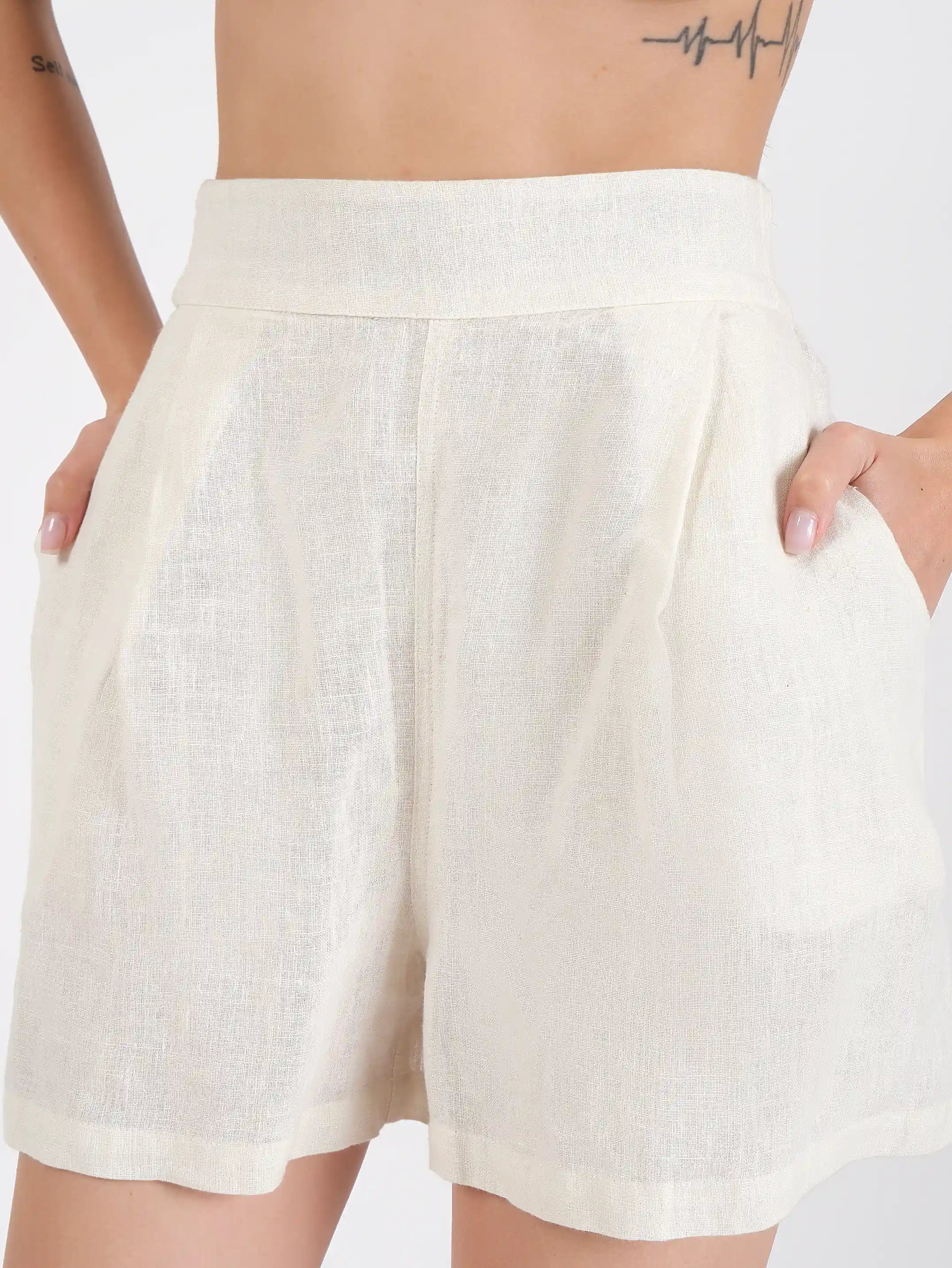 Alix White Linen Shirt