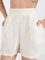 Alix White Linen Shirt