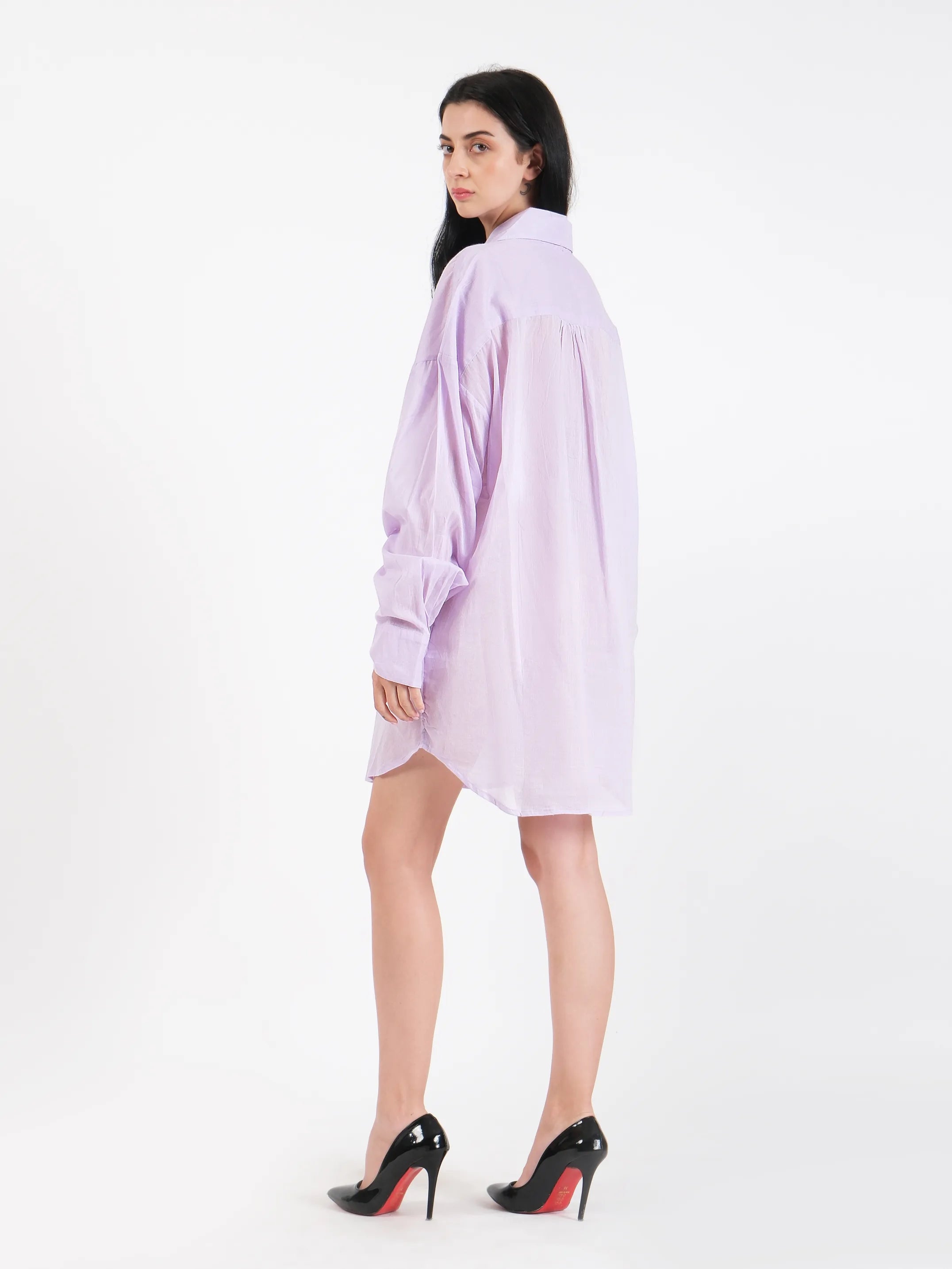 Juliette Lavender Cotton Shirt