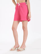 Lilou Pink Cotton Short