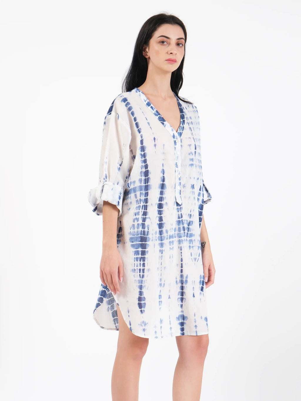 Oceane Blue Cotton Shirt