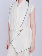 French Wrap Linen Co-Ord Set
