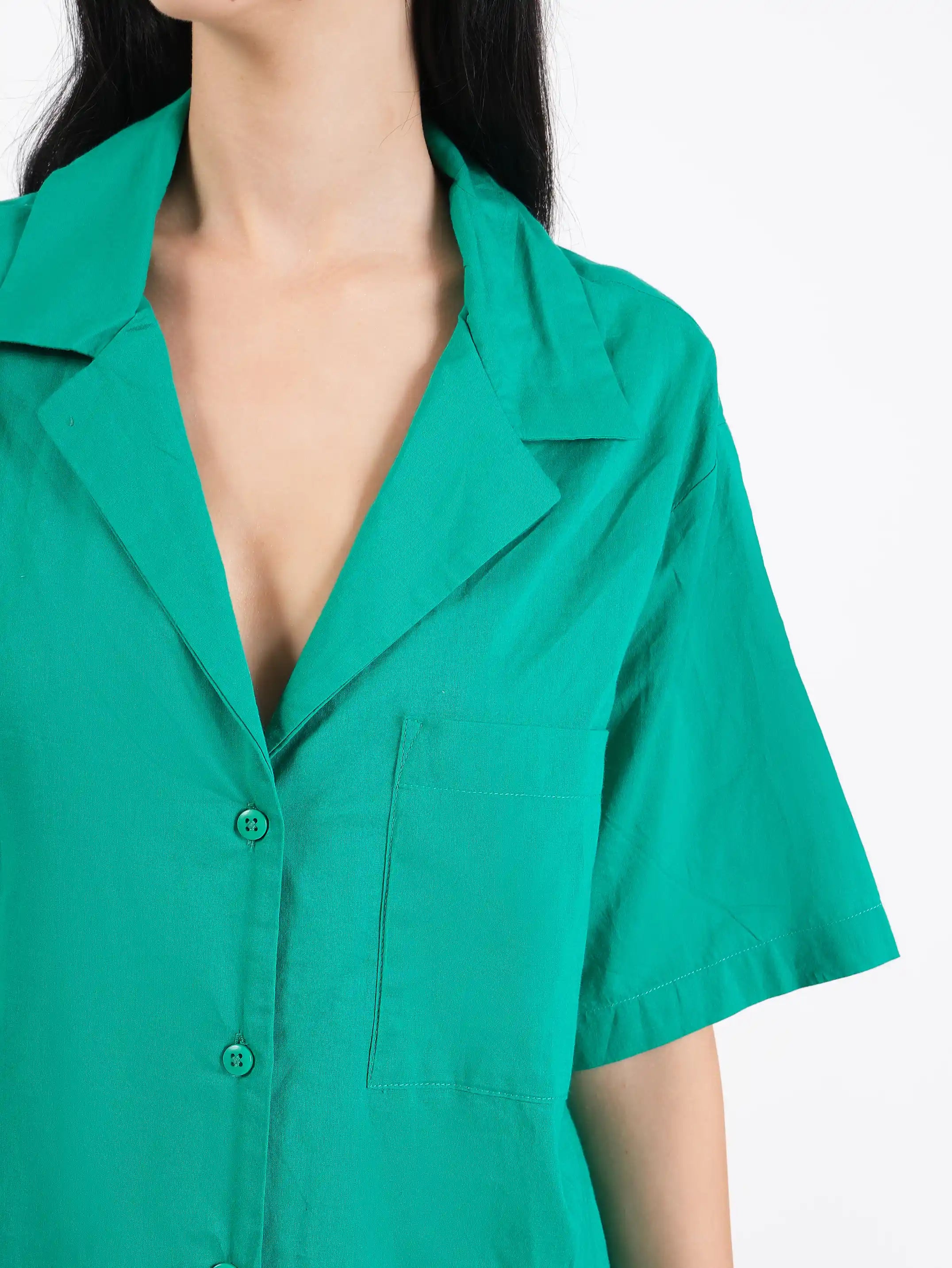 Lilou Green Cotton Set