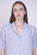 Alix Blue Linen Shirt