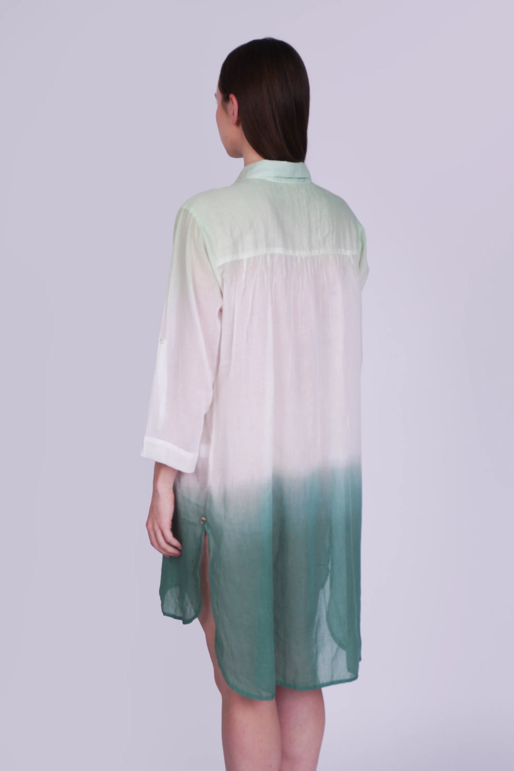 Noor Green Cotton Shirt