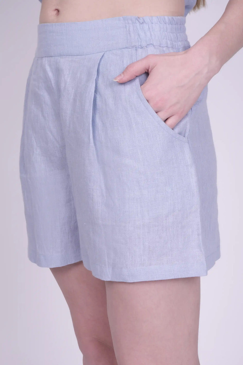 Alix Blue Linen Set
