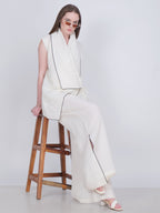 French Wrap Linen Co-Ord Set