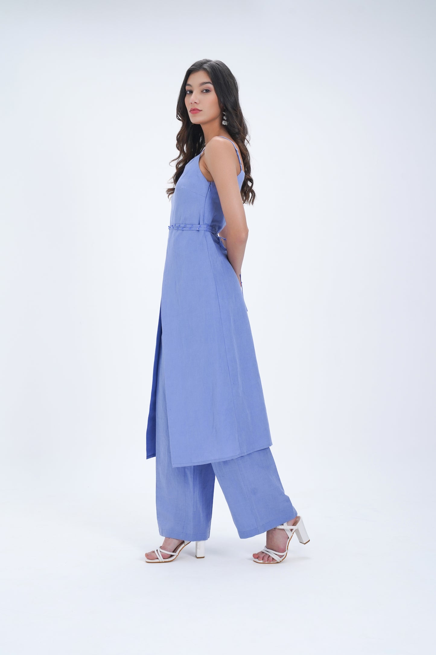 Bleue Linen Tunic