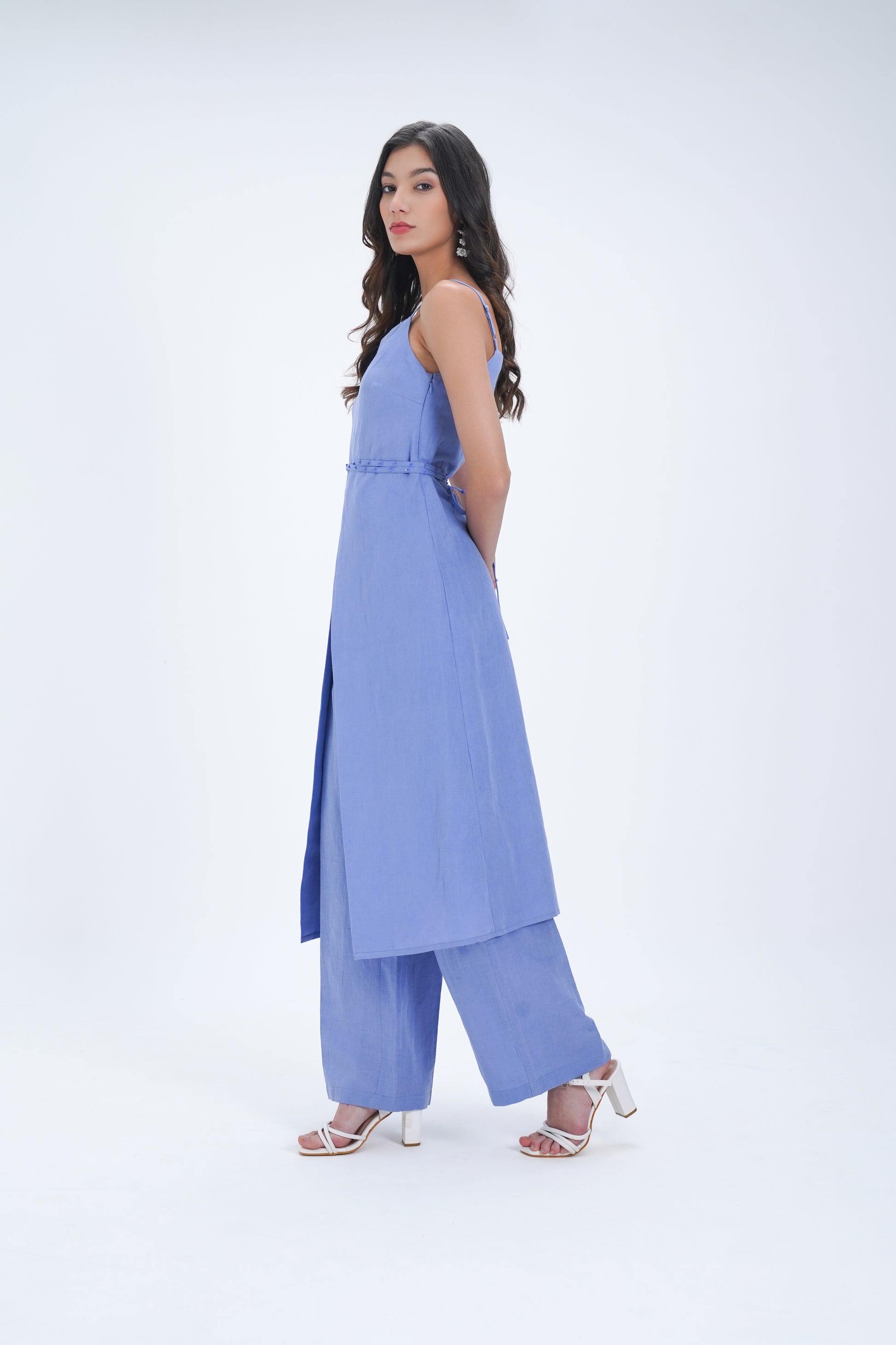 Bleue Linen Tunic