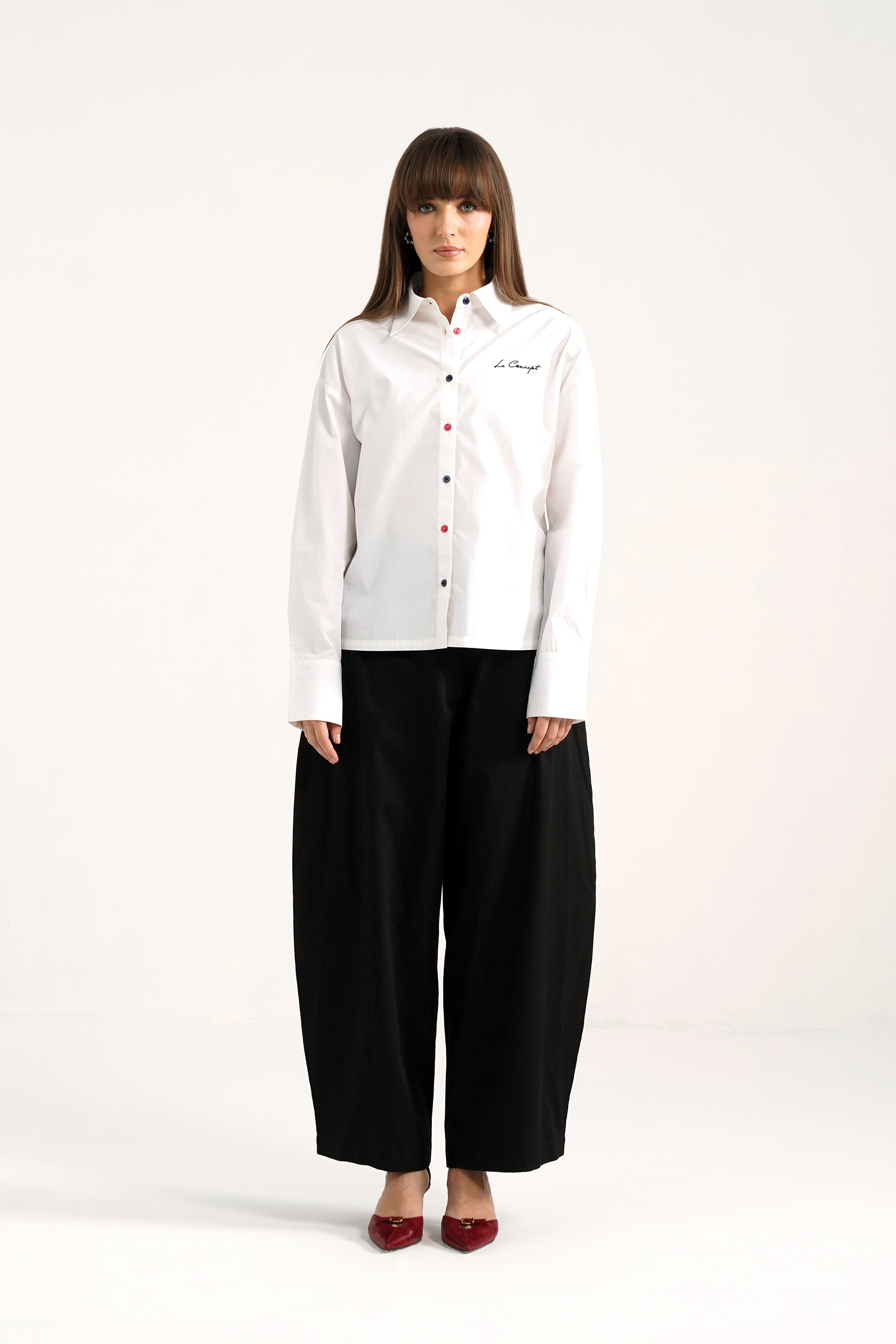 Vivi White Cotton Shirt