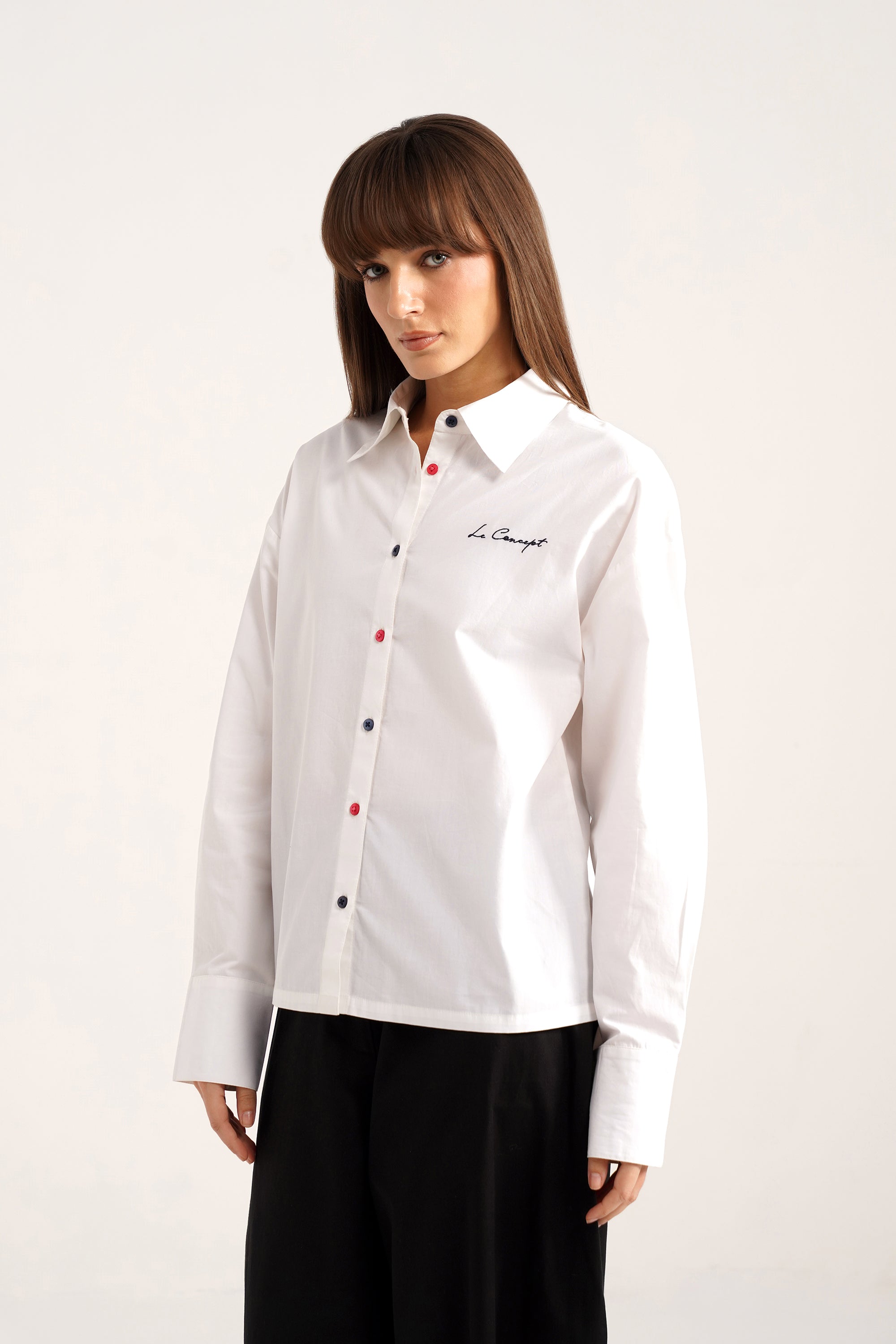 Vivi White Cotton Shirt