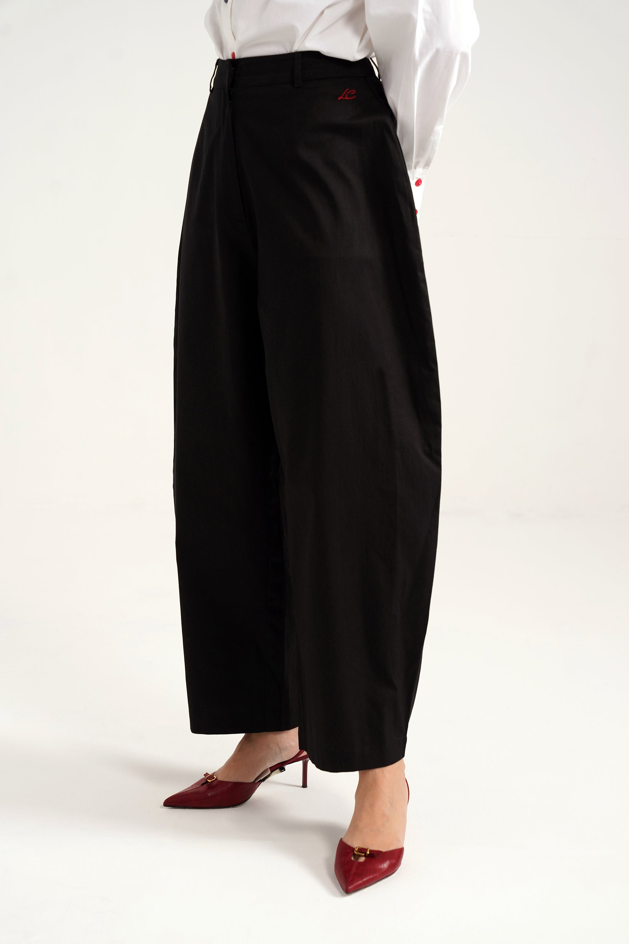 BARREY Balck Cotton Pants 2.0
