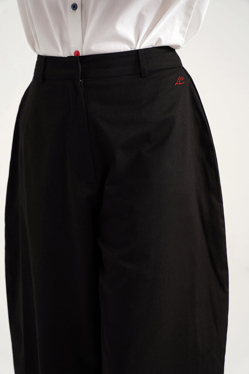 BARREY Balck Cotton Pants 2.0