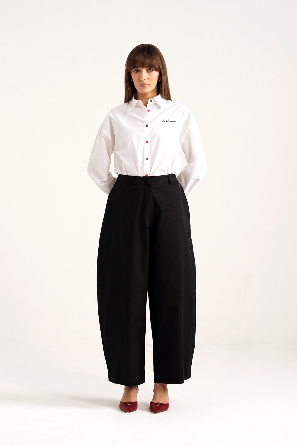 BARREY Balck Cotton Pants 2.0